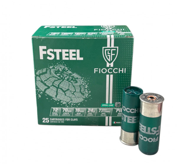 Fiocchi 393201070 FSteel 24 12/70 24g 2,5mm 25 Stück Bleifrei