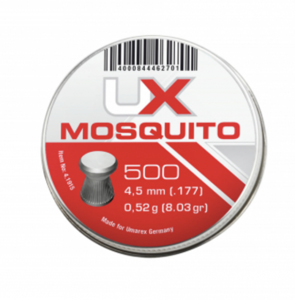 Umarex 4.1915 Mosquito Pellets Diabolos Runddose .177 cal 500 Stk. 4,5 mm 0,52g
