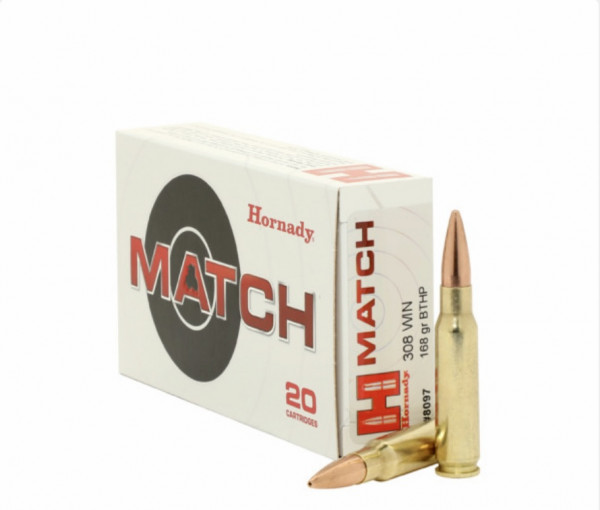 Hornady 8097 Munition .308 Win. 168grs. ELD Match BTHP 20 Stück