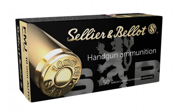 Sellier & Bellot 191531 10 mm Auto Vollmantel 11,7g 180grs. 50 Stk.