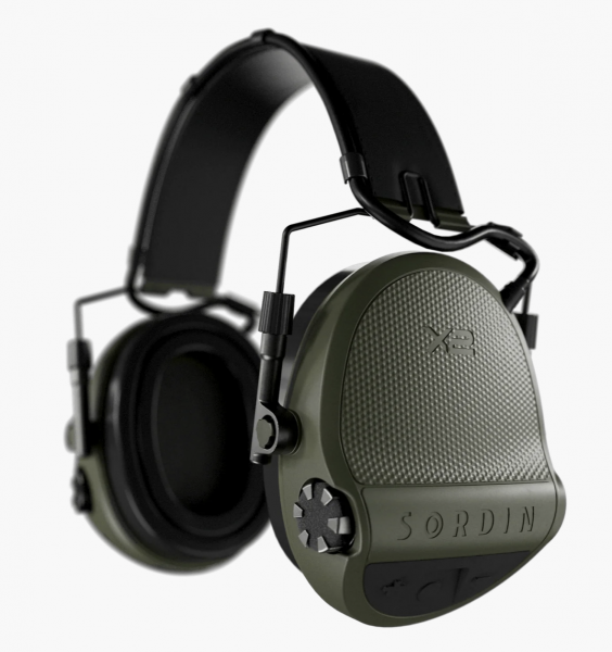 Sordin Supreme X2 Elektronischer Gehörschutz Headband Leather Gel grün