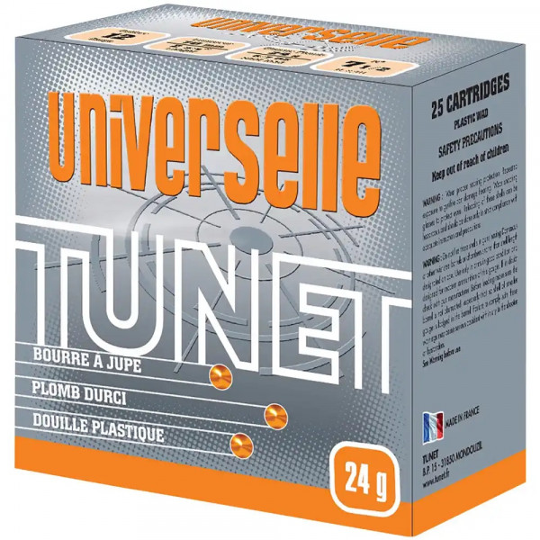 TUNET 2014465 Universelle Trap 12/70 24g 2,4mm Bleischrot 25 Stück