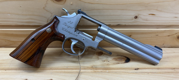Smith & Wesson Mod. 617 Target Champion .22 l.r. Holzgriffschalen-Copy