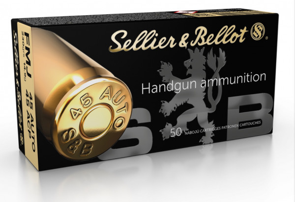 Sellier & Bellot 65188 .45 ACP Vollmantel 14,9g 230grs.