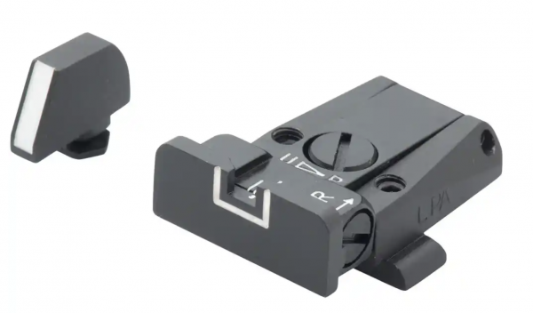 LPA Sights SPR36GL Visier-Set SPR Target white outline für Glock 17,19,20,21,22,23,25-30