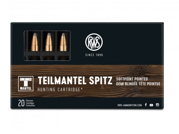 RWS 2116405 .222 Rem. Teilmantel Spitz 3,2g 50grs. Langwaffenmunition