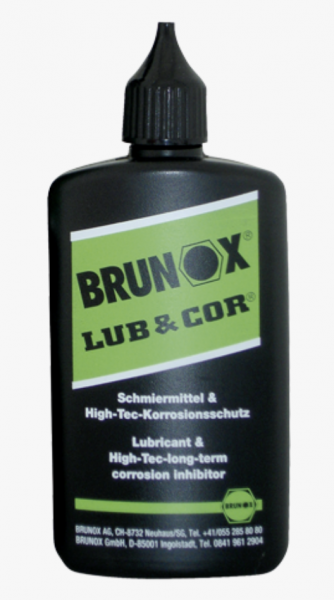 Brunox LUB & COR 100ml Tropfflasche High-Tec Schmiermittel & Korrosionsschutz