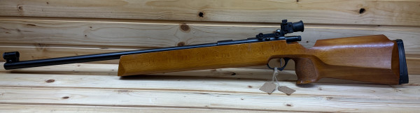 Einzelladerbüchse Suhl Mod. 150 Standard Kal.: .22lr mit Diopter / Matchgewehr