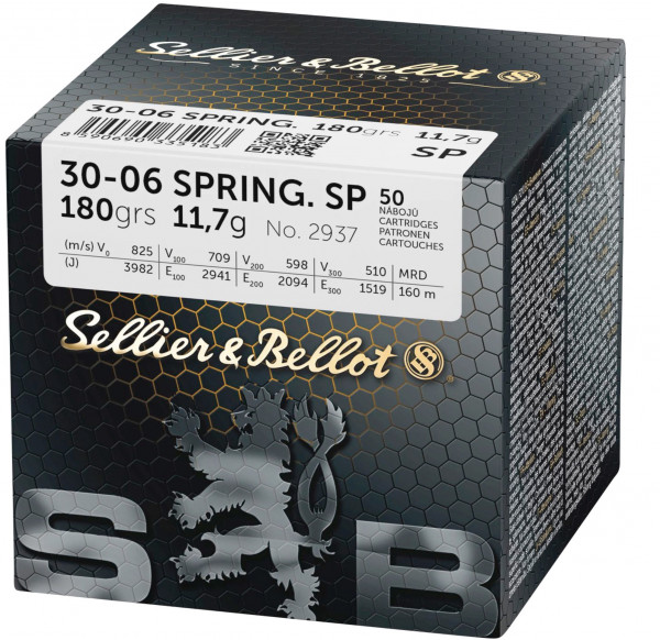 Sellier & Bellot 155483 .30-06 Spr. Teilmantel SP 11,7g 180grs.