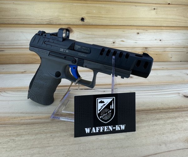 Vorführwaffe Carl Walther halbautom. Pistole PPQ Q5 Match 9x19 COMBO 15R INT. in grau schwarz mit RM