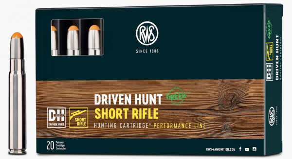 RWS 2430781 9,3x62 Driven Hunt Short Rifle 16,2g/250grs.