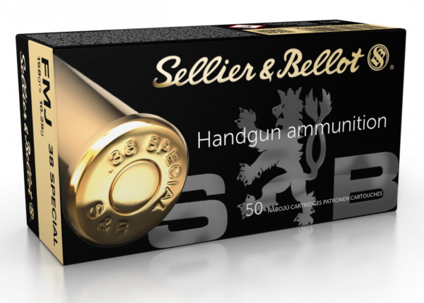 Sellier & Bellot 64193 .38 Spec. Vollmantel 10,24g 158grs. Revolvermunition