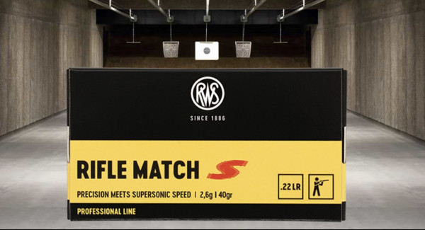 RWS 2314372 RIFLE MATCH S .22 lfB Professional Line Supersonic Speed 2,6g 40gr