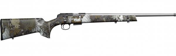CZ KK-Repetierbüchse 457 Camo Stainless .22lr ohne Visierung 1/2x20 UNF Mündungsgewinde