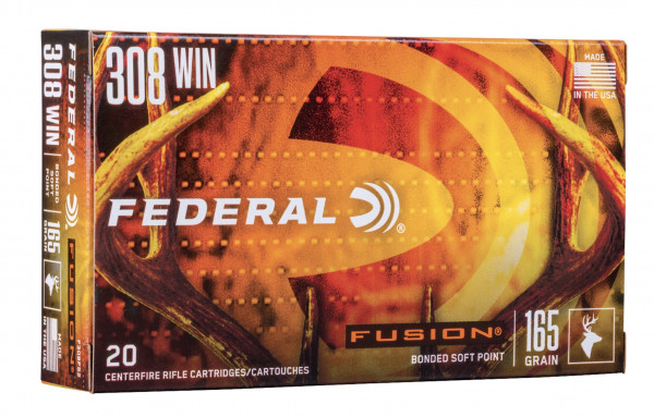 Federal Ammunition 2000237 .308 Win. Fusion 10,7g 165grs. 20 Stück