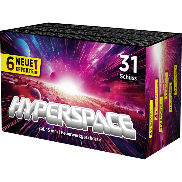 Umarex 4.1431 Hyperspace Feuerwerk Geschosse Pyrotechnik 31 Schuss 5 Multieffekte cal. 15mm