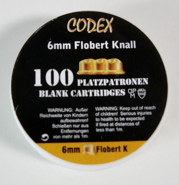 Codex Platzpatronen 6 mm Flobert .Knall 100 Stk.