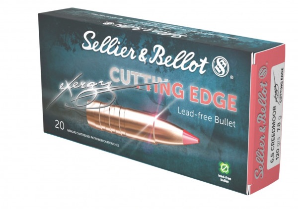 Sellier & Bellot 2017003 6,5 Creedmoor eXergy EDGE 7,8g/120grs. Büchsenmunition Bleifrei