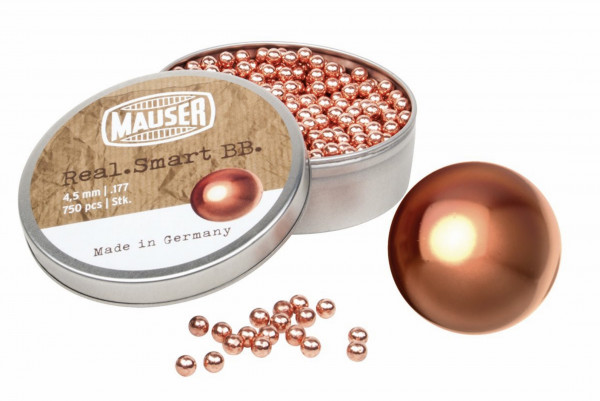 Mauser Real Smart Blei BBs verkupfert 4,5mm / .177 cal. 750 Stück 205217