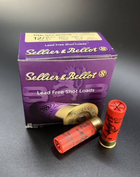 Sellier & Bellot 148307 12/76 Jagd Steel Shot Magnum 3,56 mm 39g Stahlschrot