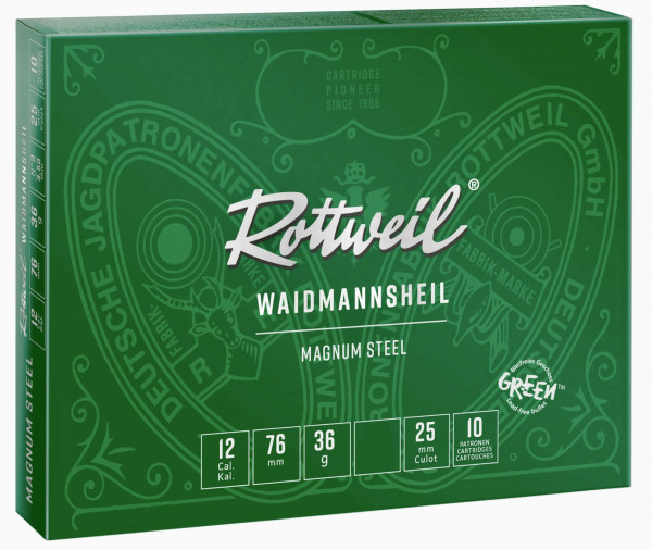 Rottweil 2431735 ROTTWEIL Waidmannsheil Steel Magnum Steel12/76 36g 3,50 mm 10St.