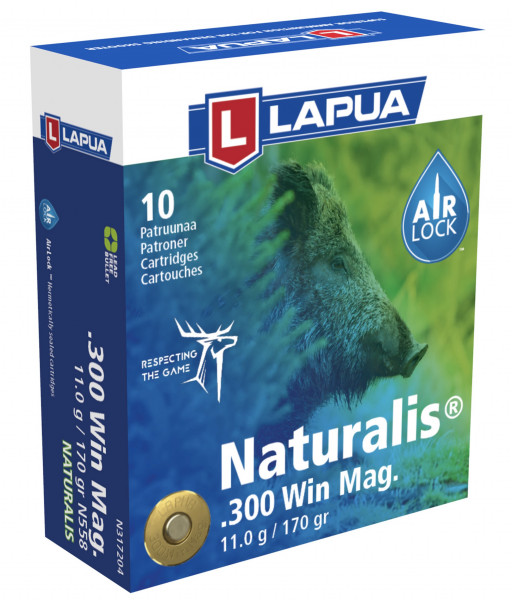Lapua 44640000 Naturalis 300 Win. Mag. 11,0g/170grs. Bleifrei Langwaffenmunition