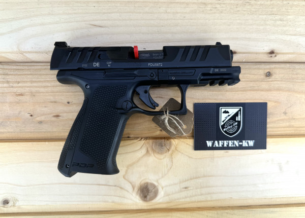 Vorführwaffe Carl Walther halbautom. Pistole PDP F-SERIE 9x19 OR INT. 4" 15R in schwarz