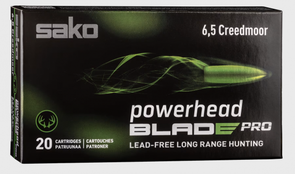 Sako 133000557 6,5 Creedmoor Powerhead Blade Pro SP 8,0g 123grs bleifrei 20Schuss