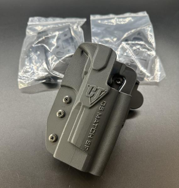 BWare Comp-Tac Kydex Holster INTERNATIONAL für Walther Pistole Q5 MatcH Steel Frame 5" rechts schwar