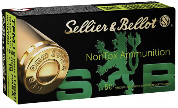 Sellier & Bellot 116153 9 mm Luger TFMJ NonTox 8,0g/124grs.