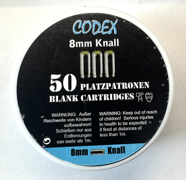 Codex Platzpatronen 8 mm Knall 50 Stück