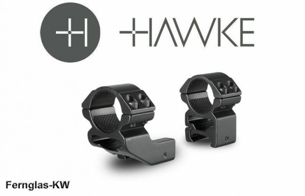 HAWKE 22124 Ringmontage 25,4 mm Weaver Hoch 1 Zoll Versatzgröße
