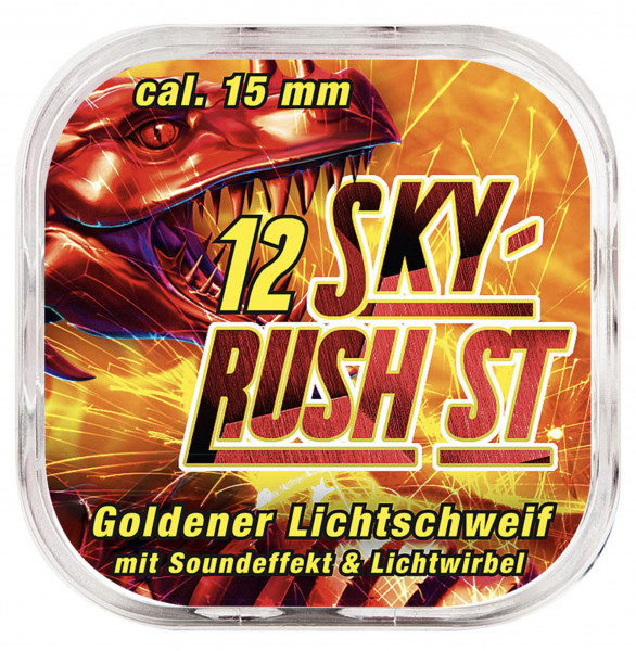 Umarex 4.1503 Sky Rush ST Signalsterne Goldener Lichtschweif mit Soundeffekt Pyro