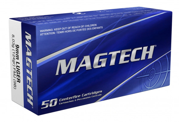 Magtech 144801 9mm Luger Vollmantel 8,03g 124grs. FMJ
