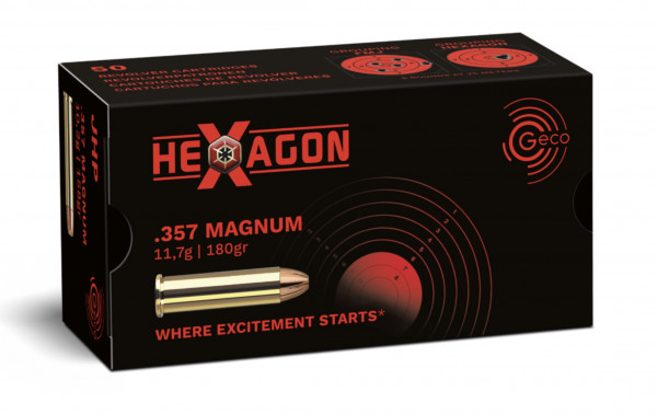 GECO 2319117 .357 Mag. Hexagon 11,7 g 180 gr Revolvermunition