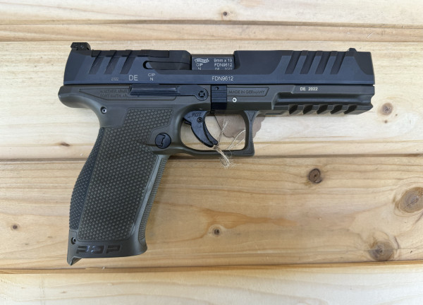 Vorführwaffe Carl WALTHER PDP 5" 9x19 18R OR in Grün