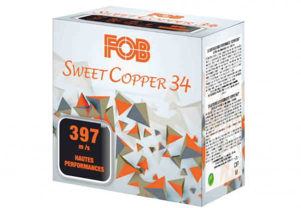 FOB 12/70 Sweet (soft) Copper 3,25mm 34g. Schrotmunition Bleifrei