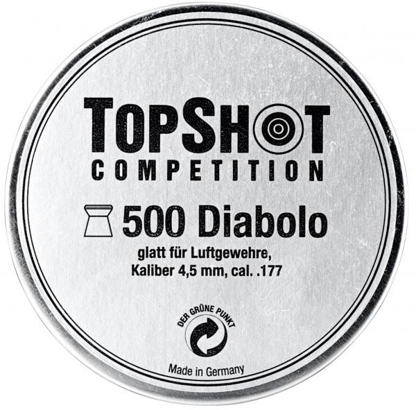 Haendler & Natermann 162367-65 TOPSHOT Competition 4,5 mm Diabolo glatt