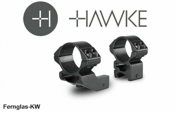 HAWKE 22126 Ringmontage 30 mm Weaver Hoch 1 Zoll Versatzgröße
