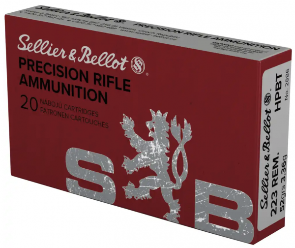 Sellier & Bellot .223 Rem. HPBT OTM 52grs. 3,4g 20St.