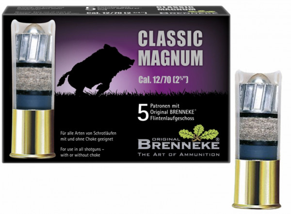 Brenneke 40652000 12/70 Classic Magnum 31,5g/490grs. Flintenlaufgeschoss