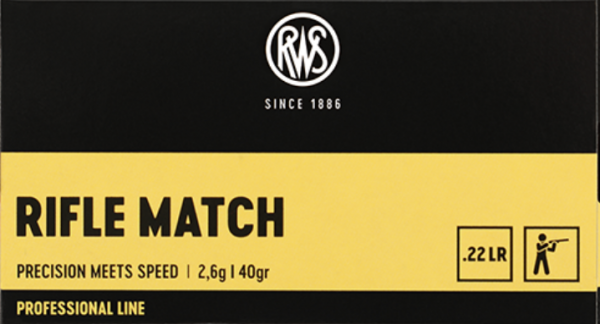 RWS 2134225 RIFLE MATCH .22 lfB Professional Line 2,6g 40gr