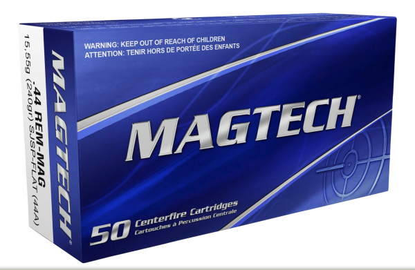 Magtech 144866 .44 Mag. SJSPF 15,55g 240grs. 50 Stück Revolverpatronen
